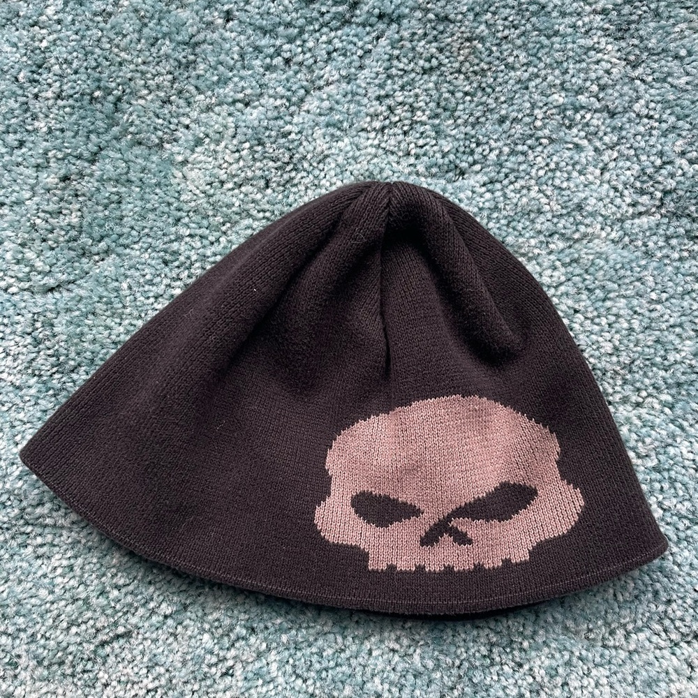 Harley Davidson Skull Cap